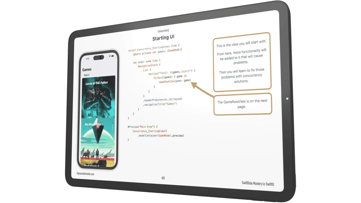 Visually learn SwiftData in SwiftUI with this picture book from Big ...